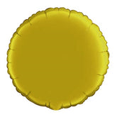 18 In. Gold Round Mylar Balloon